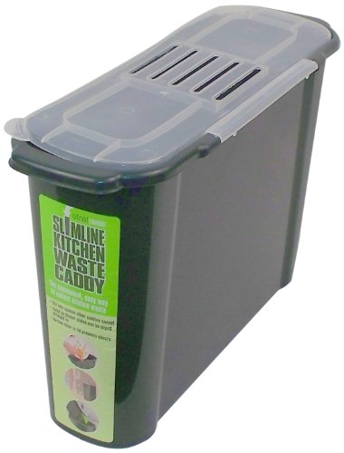 Bosmere K779 Slim Kitchen Recycled Plastic Compost Caddy