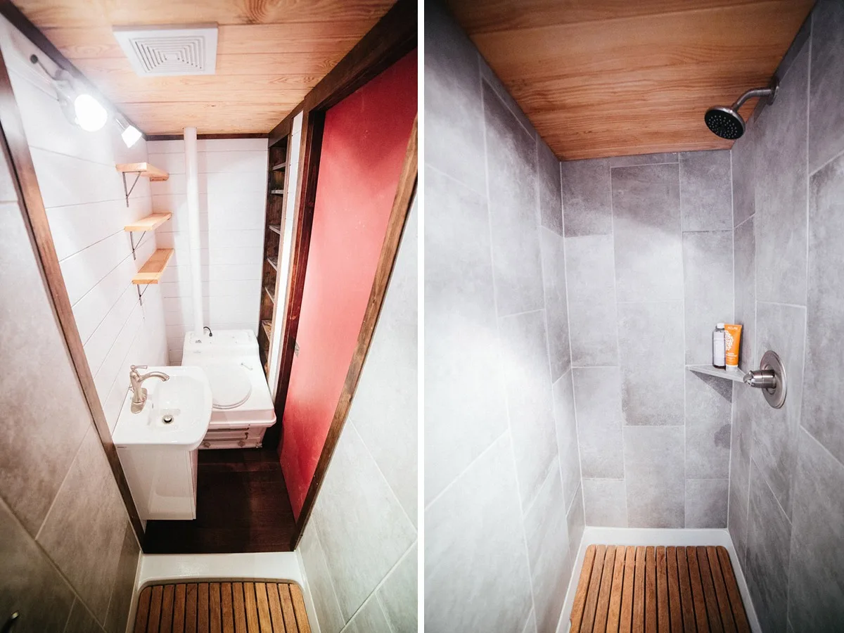 Bathroom and Shower Stall - Chimera by Wind River Tiny Homes