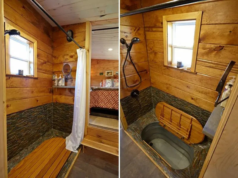 Bathroom with Tub - Nomad’s Nest by Wind River Tiny Homes