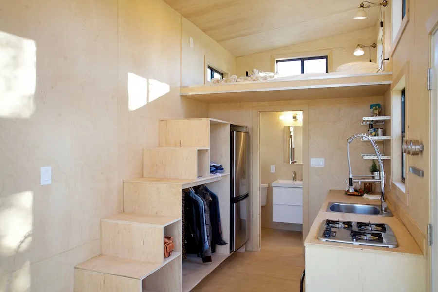 Storage Stairs - Nomad Tiny Home