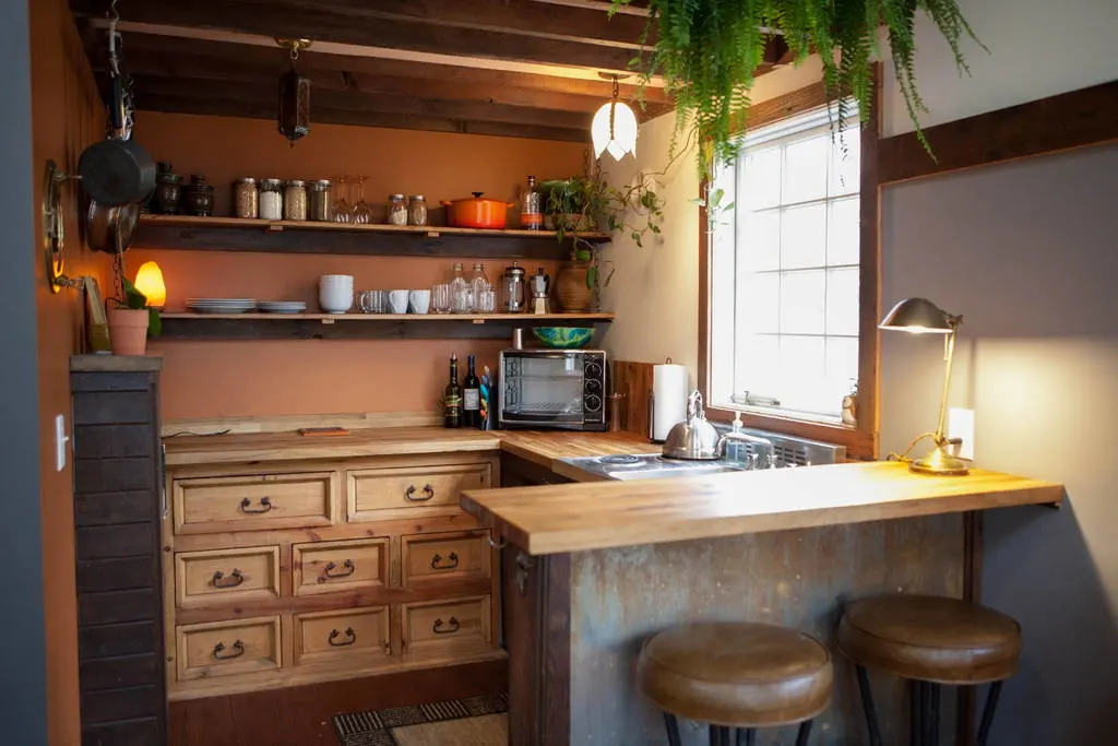 Kitchen - Rustic Modern Tiny House