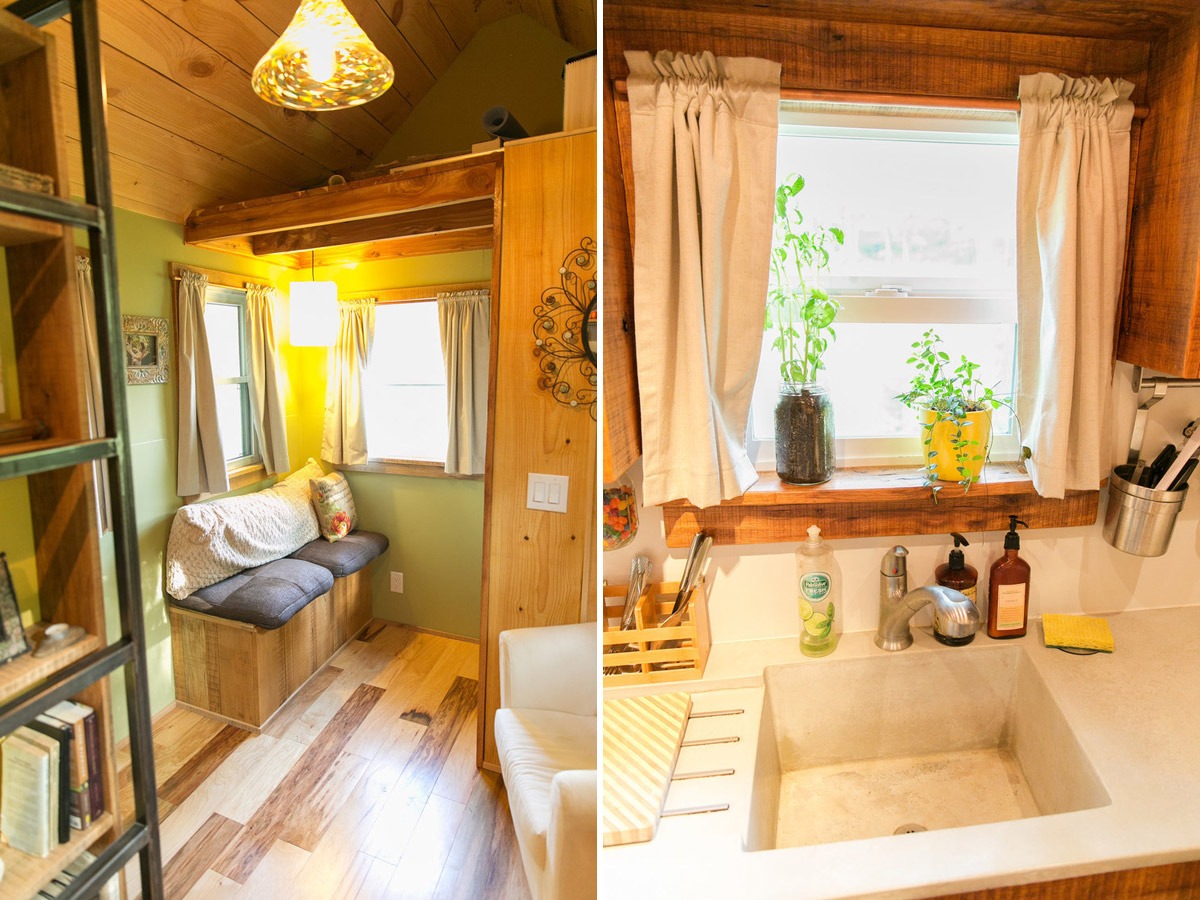 Living Room and Kitchen Sink - Wind River Bungalow