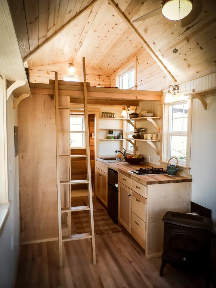 Kitchen and Loft - Payette by Greenleaf Tiny Homes