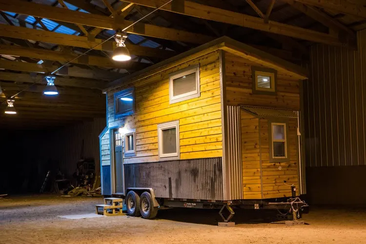 Exterior Side View - Blue Moon by MitchCraft Tiny Homes