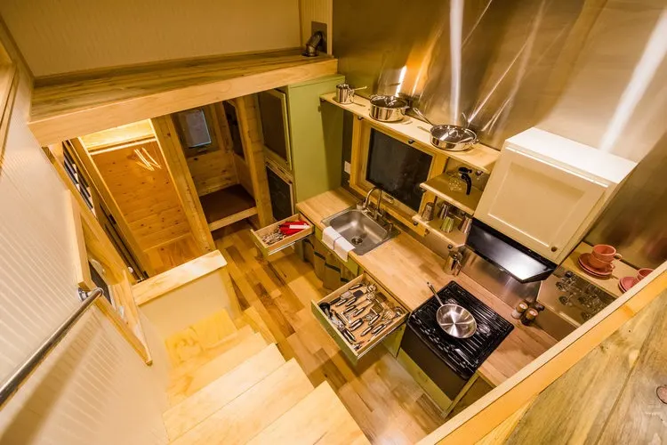 Interior Aerial View - Blue Moon by MitchCraft Tiny Homes