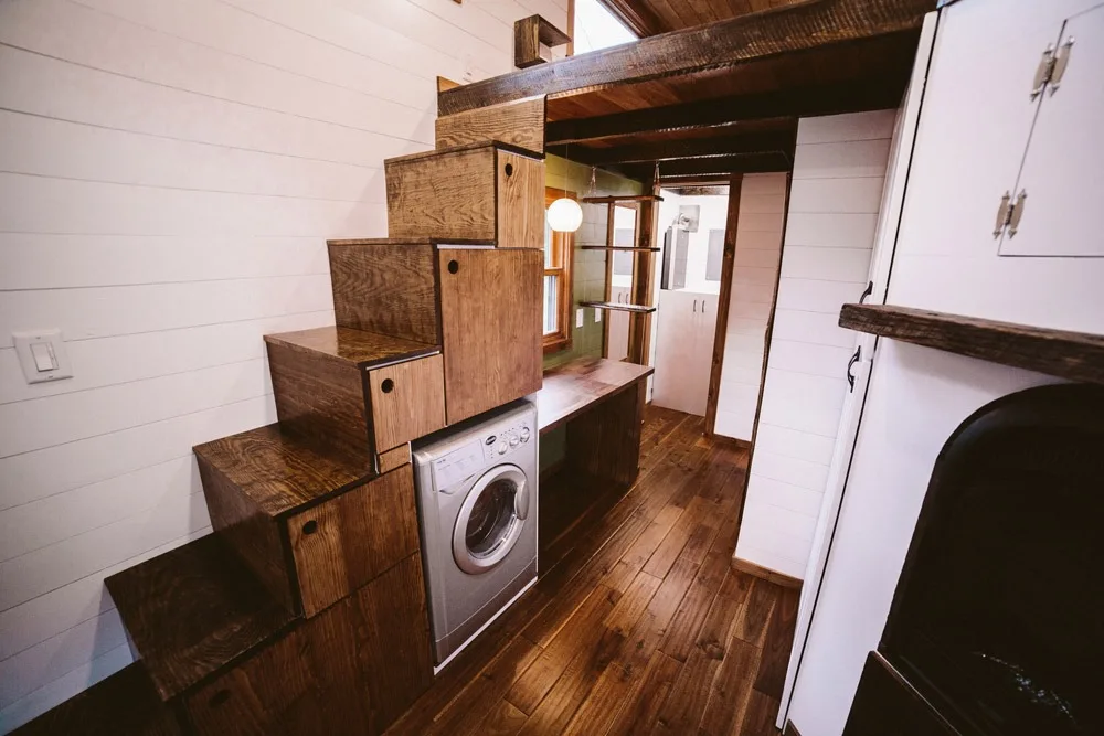 Storage Stairs - Mayflower by Wind River Tiny Homes