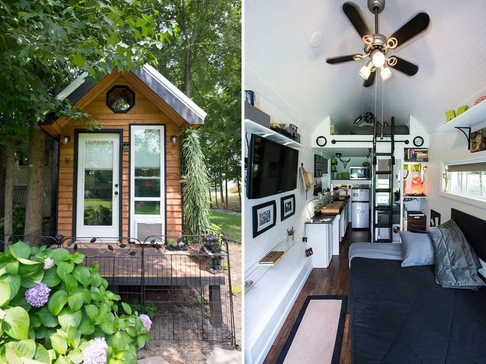 Exterior and Interior Views - Mendy's Shoebox by Tiny Happy Homes