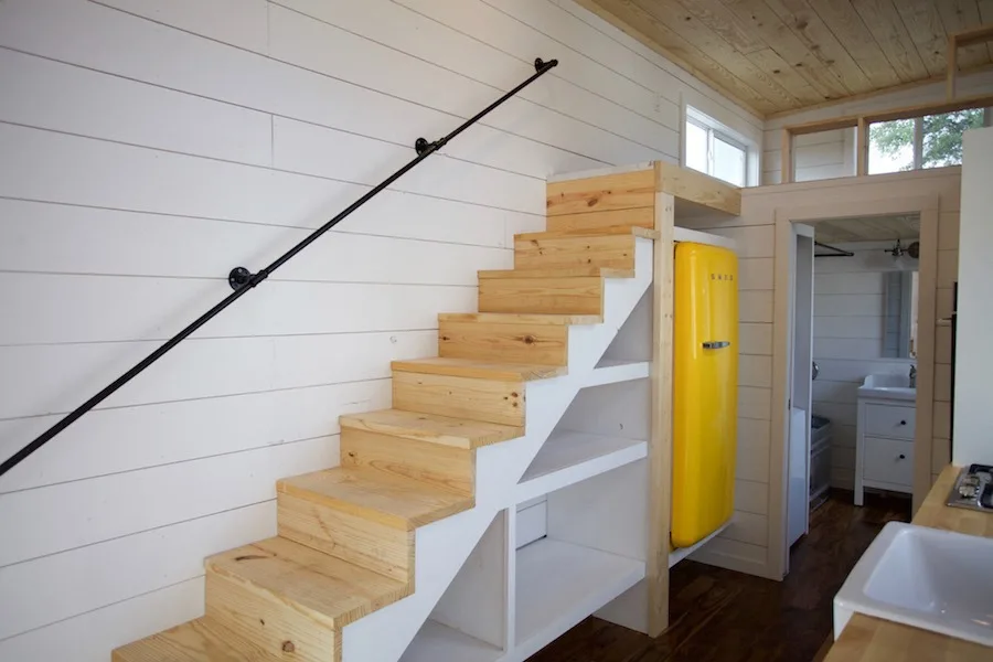 Storage Stairs - Custom Gooseneck by Nomad Tiny Homes