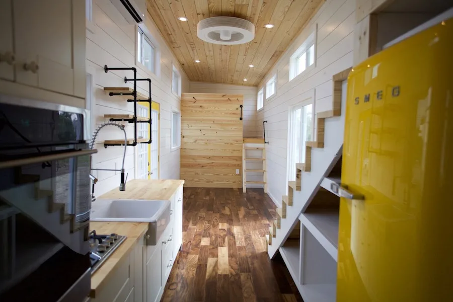 Kitchen and Living Room - Custom Gooseneck by Nomad Tiny Homes