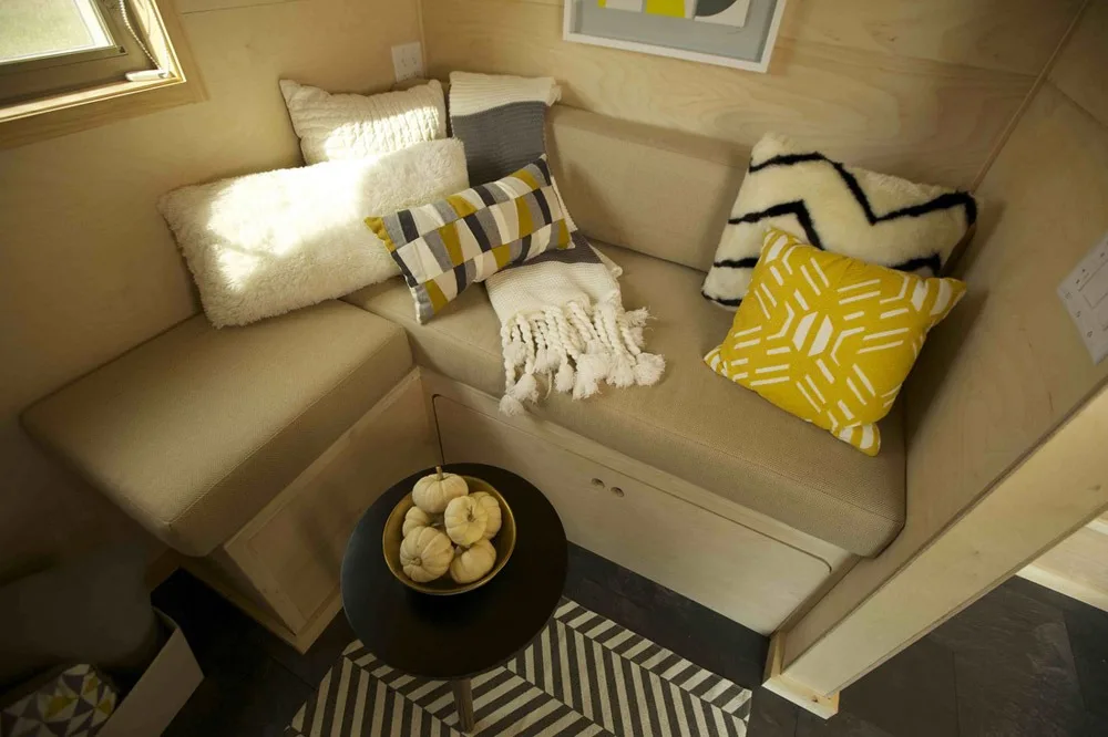 Couch w/ Storage - Kitchen - Z-Huis by Wishbone Tiny Homes