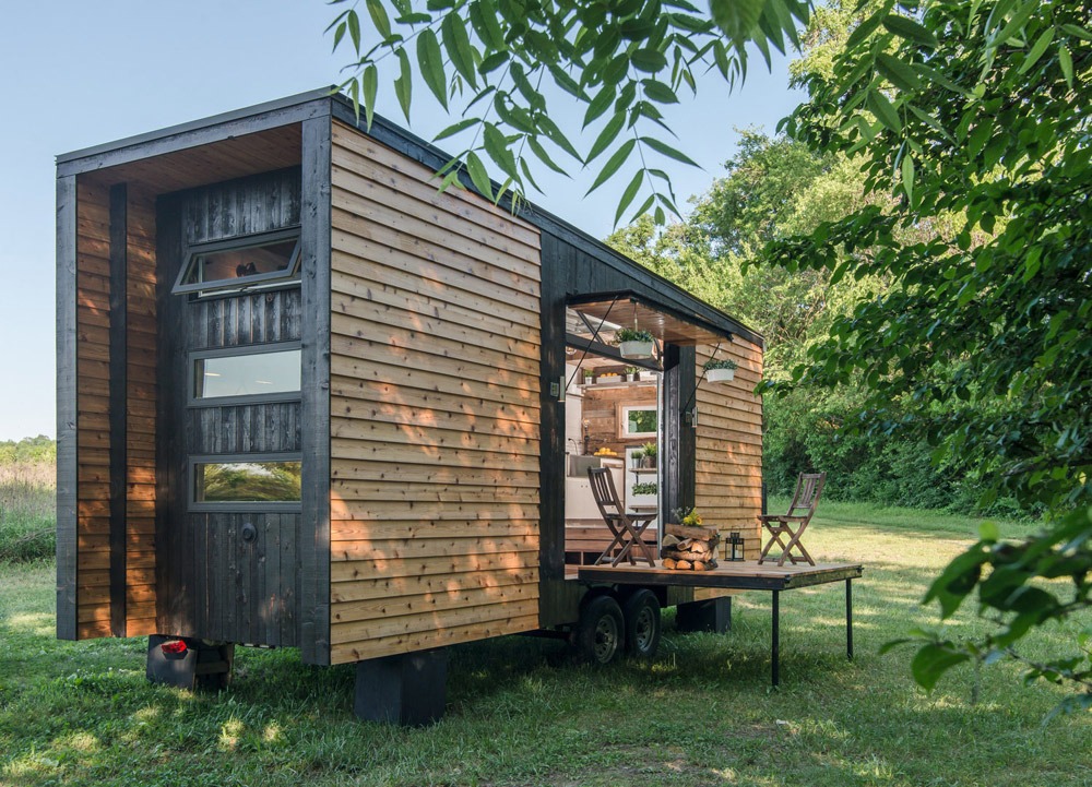 Exterior Side View - Alpha by New Frontier Tiny Homes