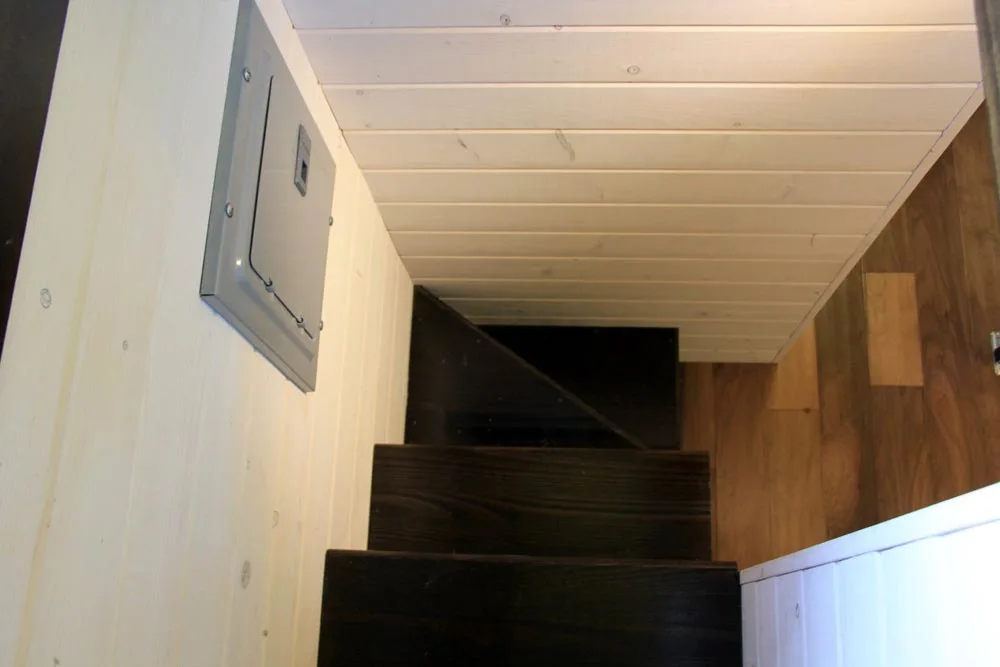 Storage stairs to main loft - Fort Austin by Brevard Tiny House