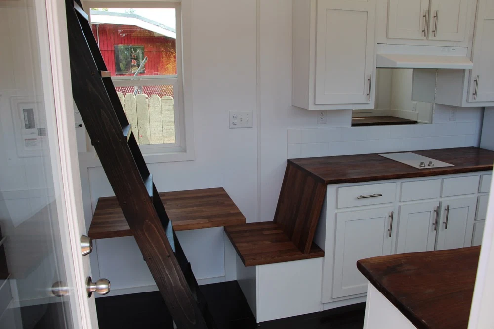 Built-In Table and Bench Seat - Mauna Kea by Tiny Pacific Houses