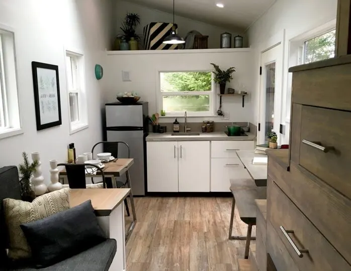 Kitchen and Living Room - Midcentury Modern by Tiny Heirloom