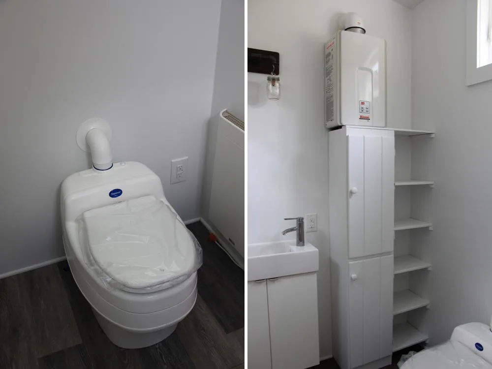 Composting toilet, sink and storage - Every Tiny Moment by Brevard Tiny House