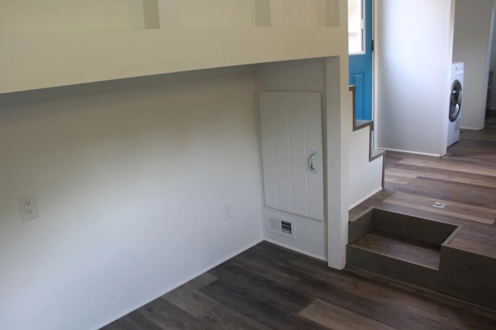 Storage area under stairs - Every Tiny Moment by Brevard Tiny House
