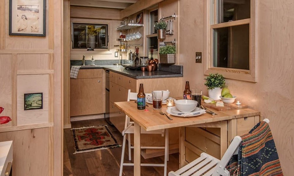 Dining Room and Kitchen - Riverside by New Frontier Tiny Homes