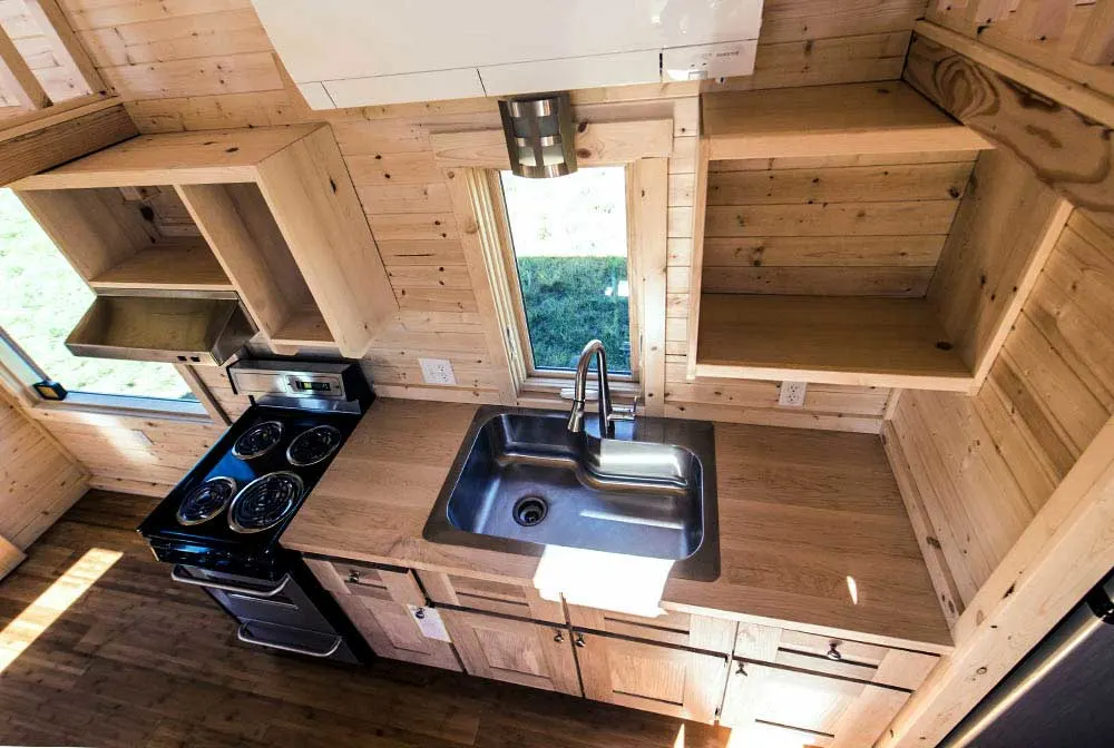 Plenty of kitchen storage space - Roanoke by Tumbleweed Tiny House