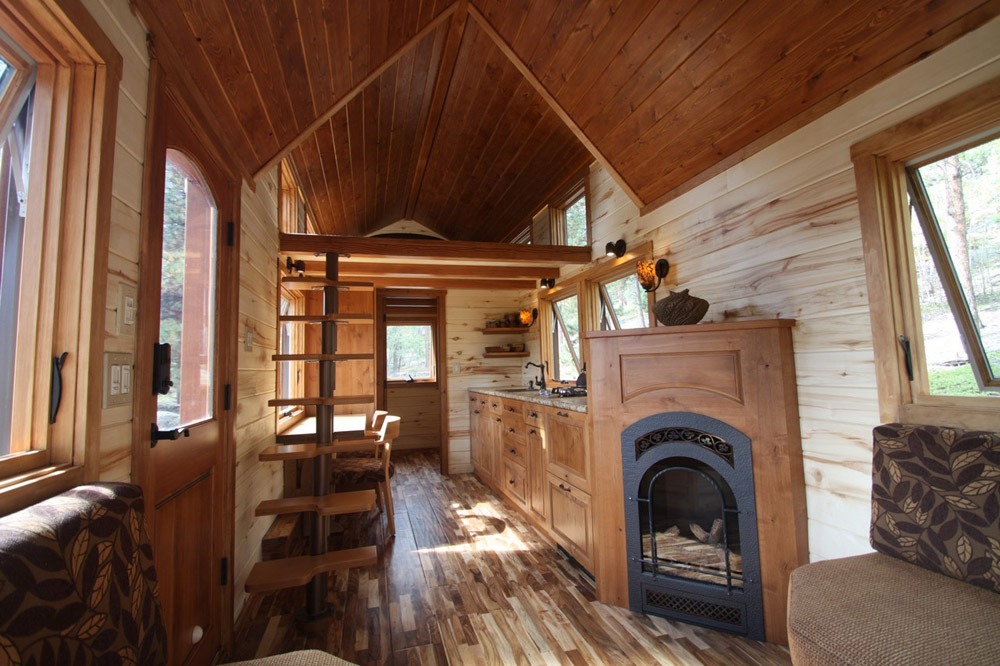 stone cottage living room