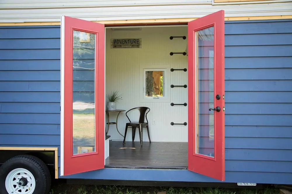 Red french doors - American Pie by Perch & Nest