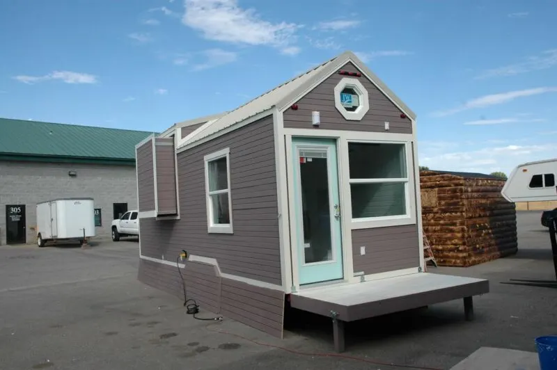 Tiny house with slide out and fold up porch - Clear Creek by Tiny Idahomes
