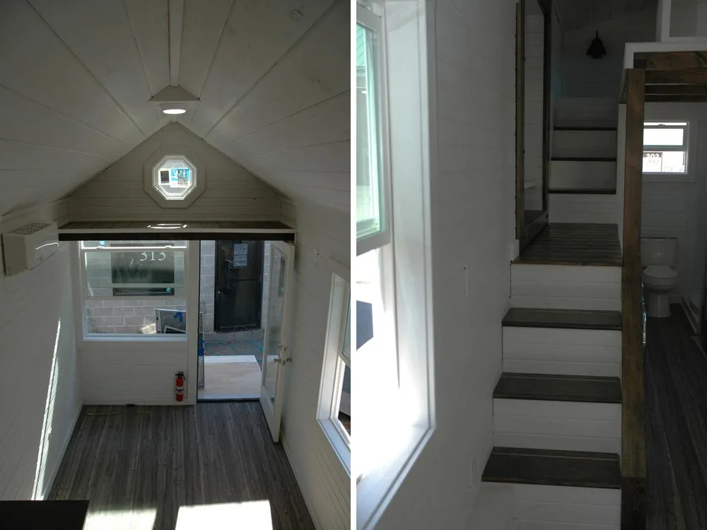 Aerial view and stairs - Clear Creek by Tiny Idahomes