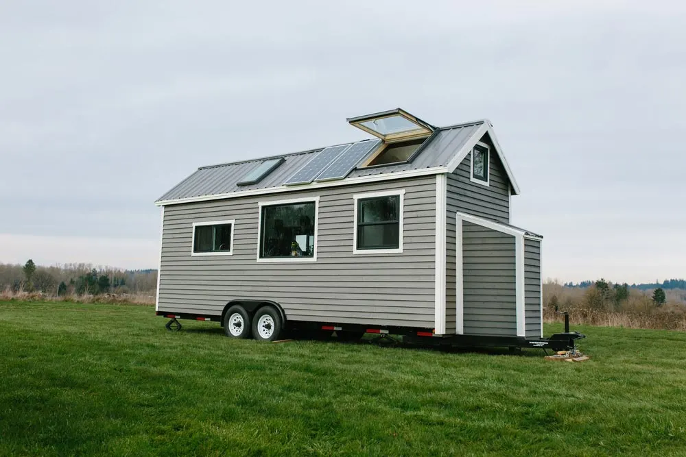 Tiny house with solar panels and skylights - Emerald by Tiny Heirloom