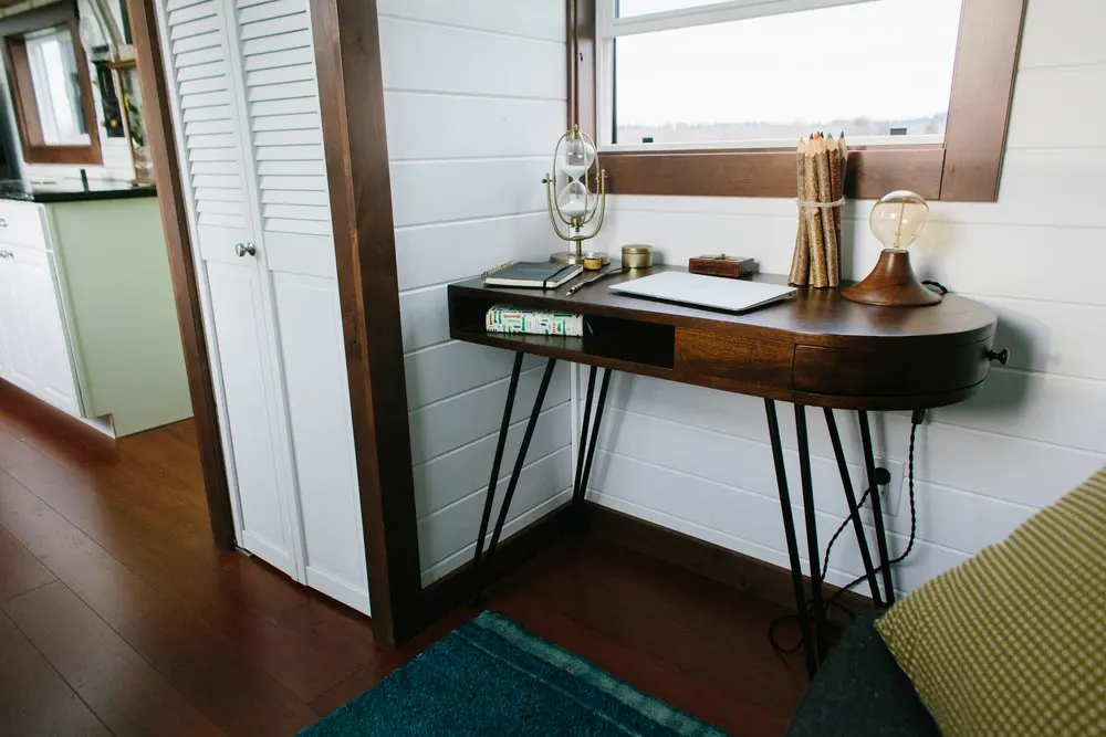 Desk in front of window - Emerald by Tiny Heirloom