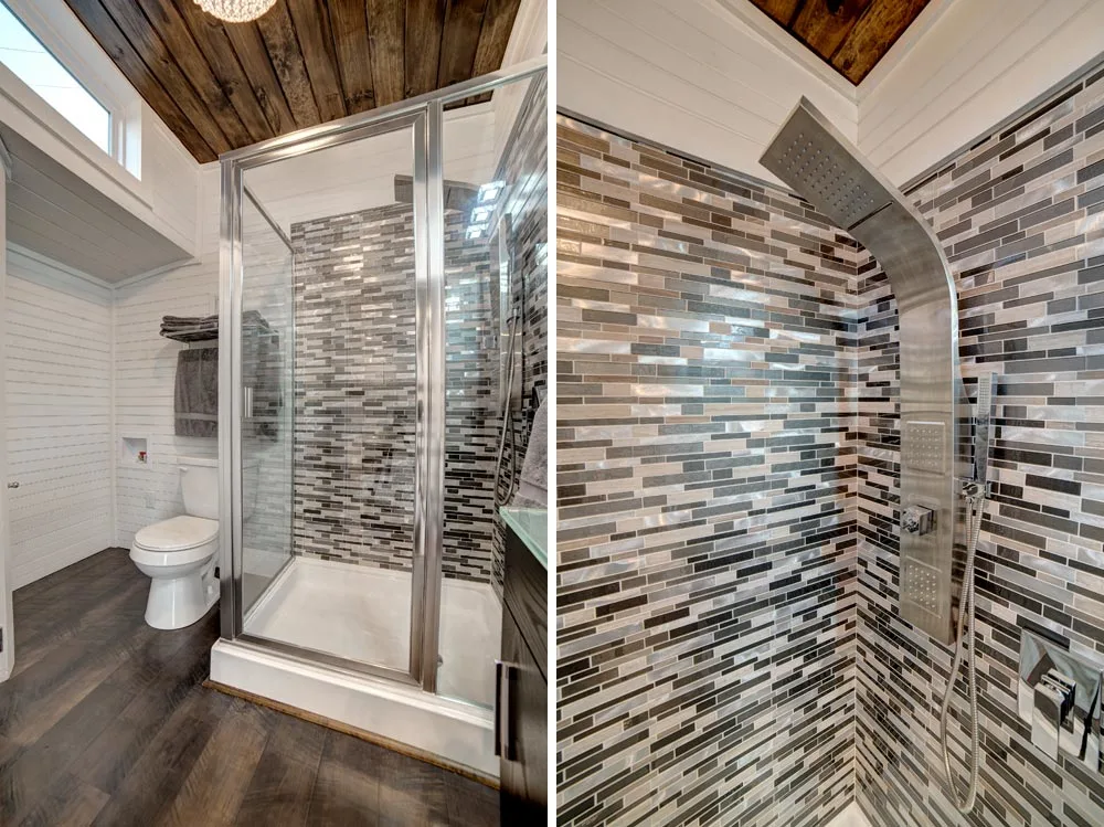 Tile Shower - Freedom by Alabama Tiny Homes