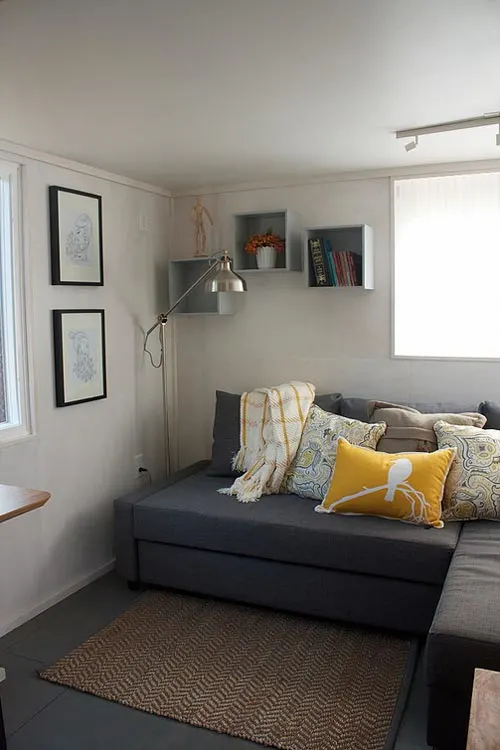 Custom Storage Couch - Liberation Tiny Homes