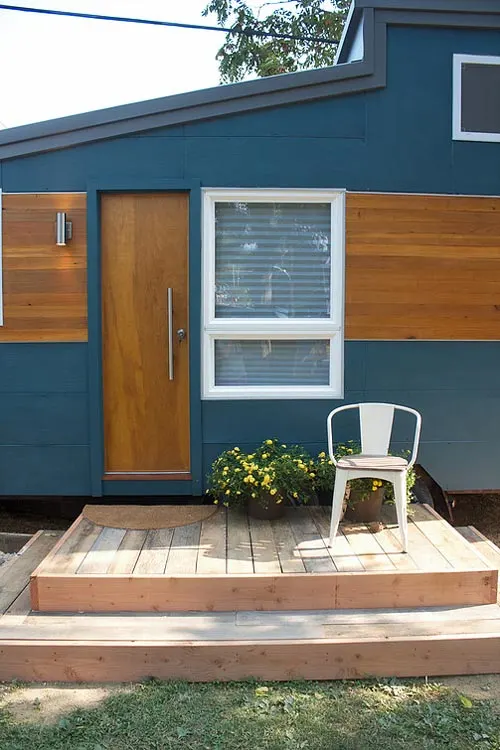 Entryway and Deck - Liberation Tiny Homes