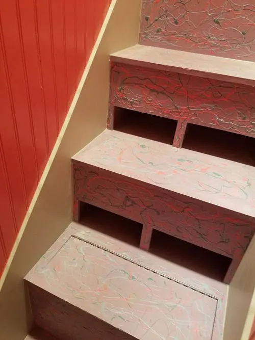 Storage Stairs - Sarah's Autistic Tiny Home by Maximus Extreme