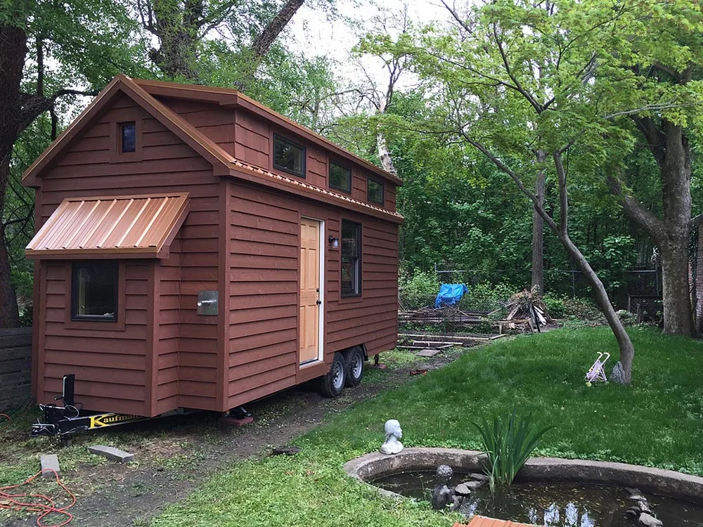 Chocolate brown exterior - Brownie by Liberation Tiny Homes