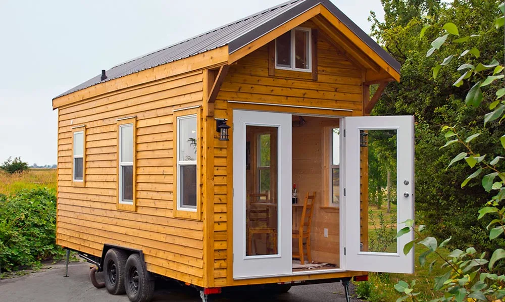 French Doors - Cabin in the Woods by Mint Tiny Homes