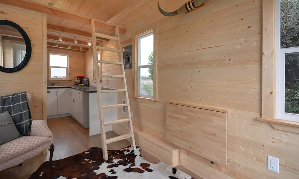 Fold down table - Cabin in the Woods by Mint Tiny Homes