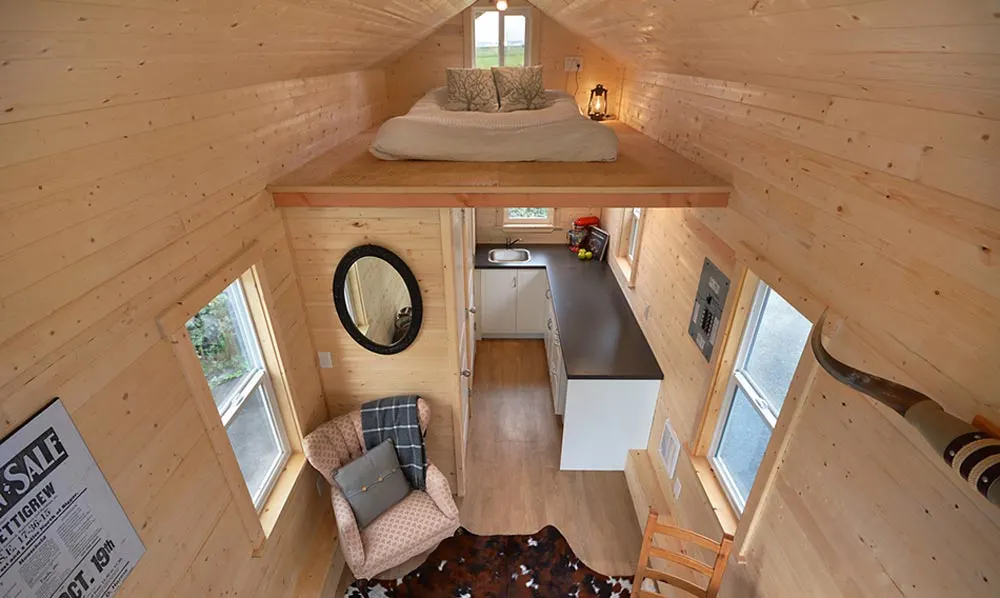 Aerial View - Cabin in the Woods by Mint Tiny Homes