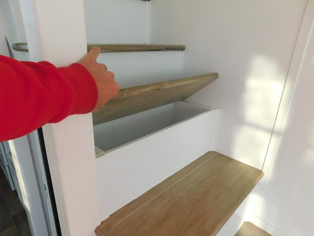 Storage Stairs - Ginger's Gem by Tiny Idahomes