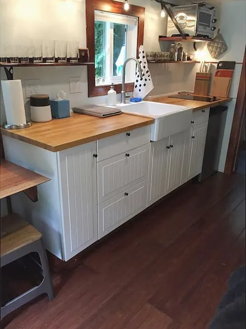 Kitchen Cabinets - Makers Tiny House on Guemes Island