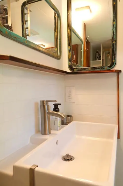 Bathroom Sink - Makers Tiny House on Guemes Island