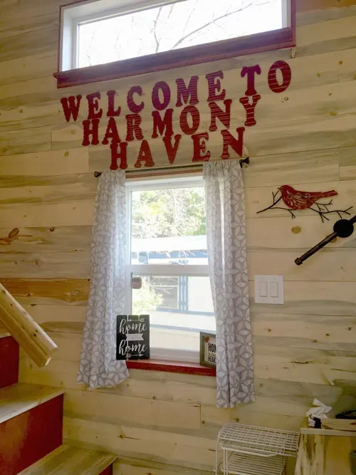 Landing Welcome - Harmony Haven by Rocky Mountain Tiny Houses