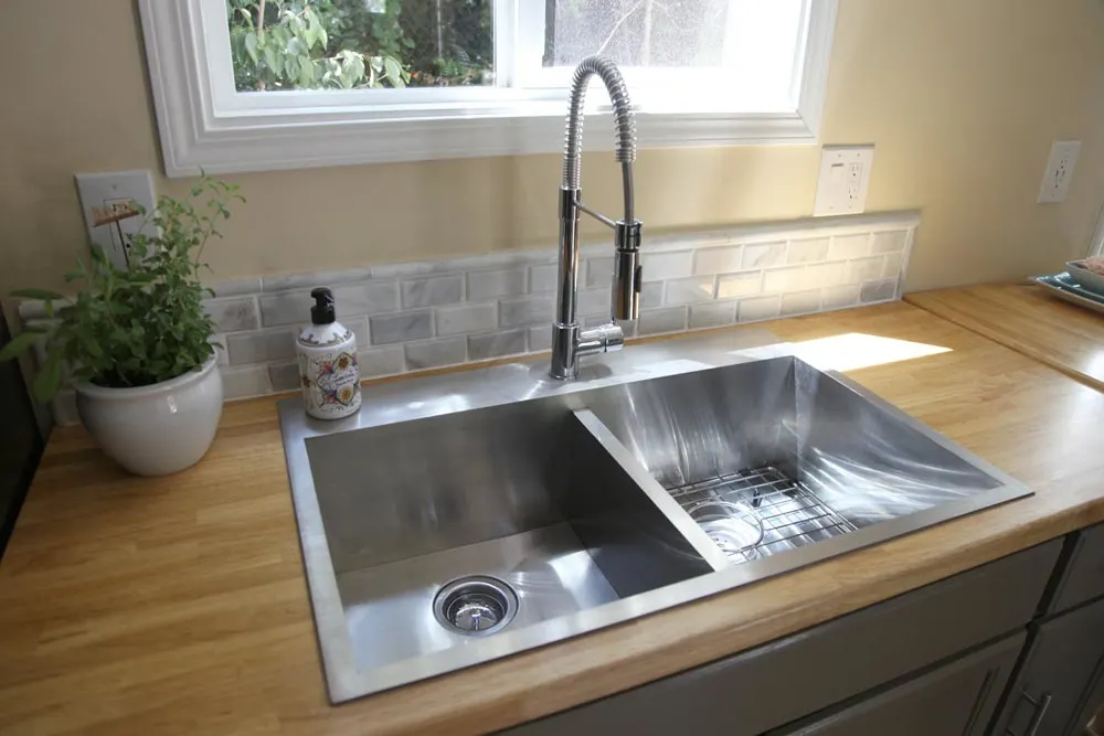 30" Stainless Steel Sink - Industrial Chic by Dream Big Dwell Small