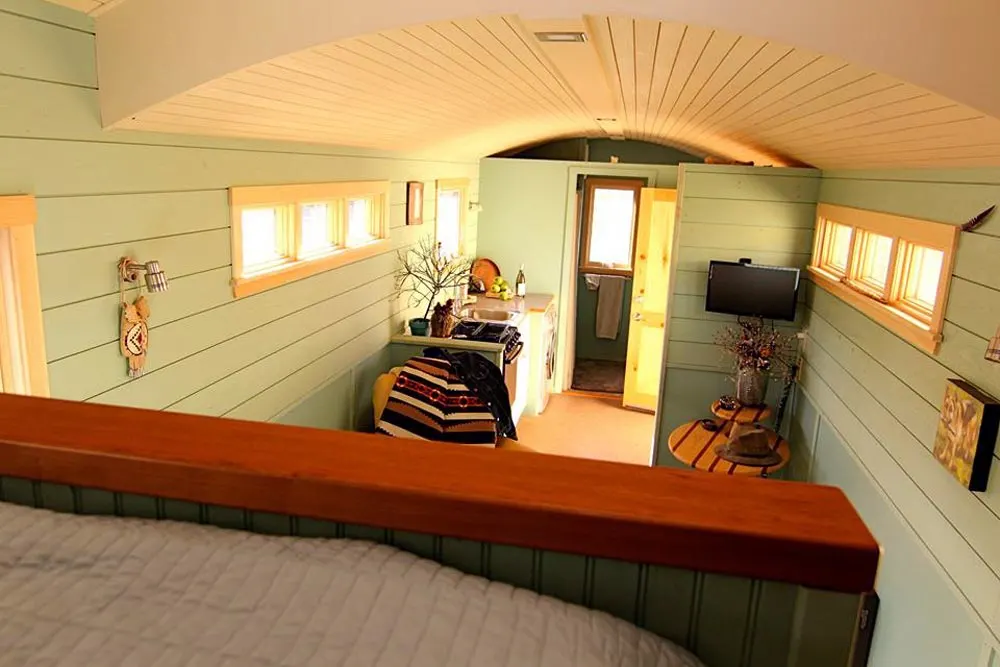 View From Sleeping Loft - 5th Wheel Tiny House by Ken Leigh