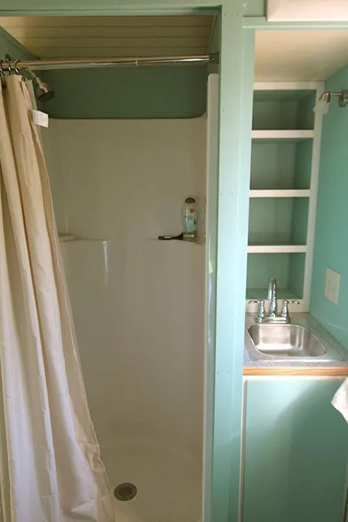 Shower Stall - 5th Wheel Tiny House by Ken Leigh