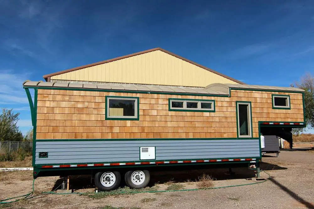 Rear Exterior View - 5th Wheel Tiny House by Ken Leigh