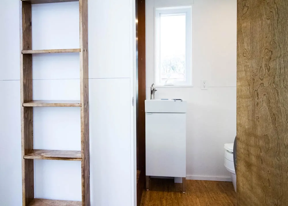 Loft Ladder & Bathroom Entry - Modern by Liberation Tiny Homes