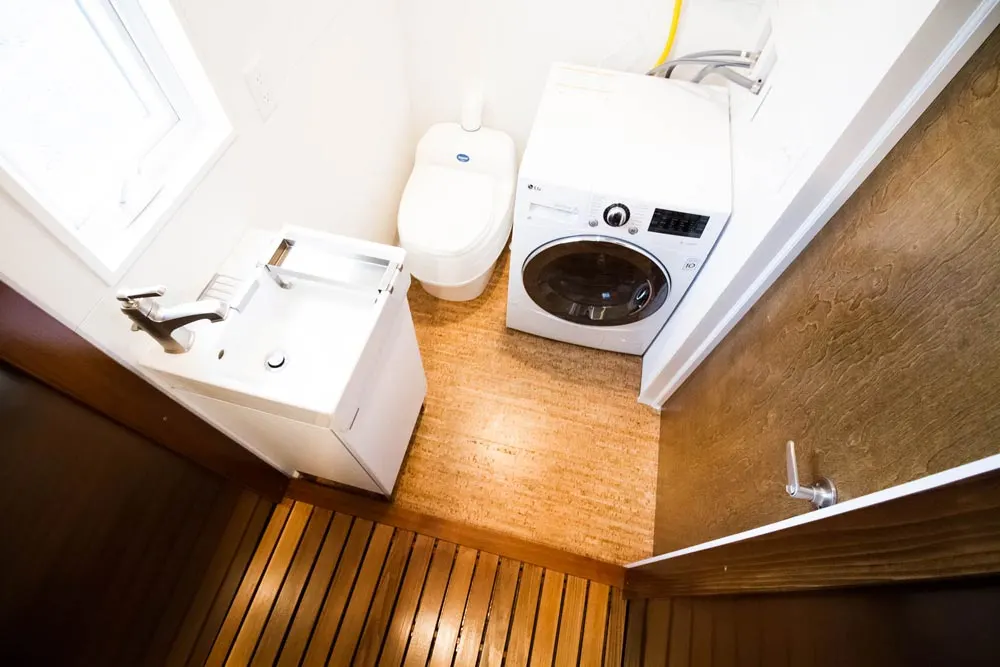 Aerial Bathroom View - Modern by Liberation Tiny Homes