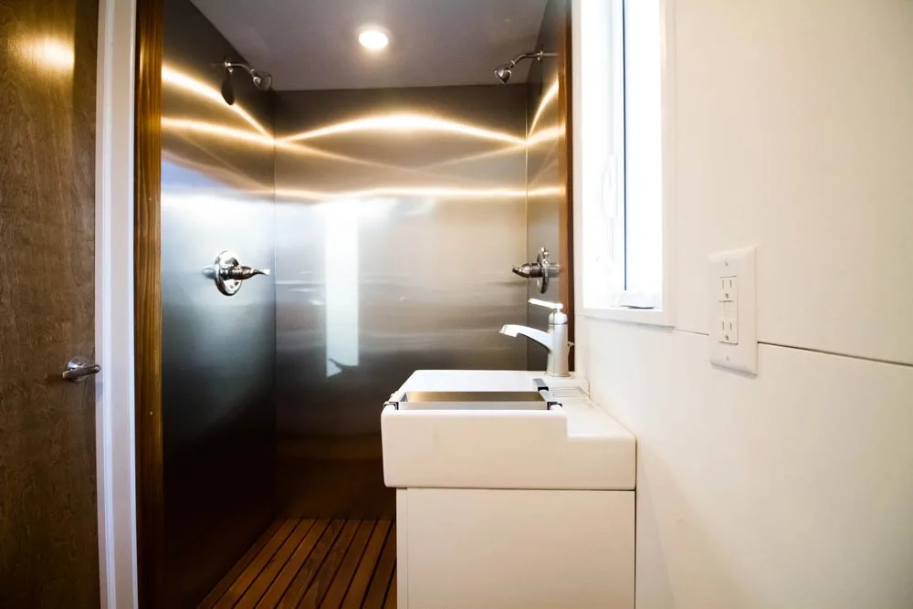 Bathroom Sink & Stainless Steel Shower - Modern by Liberation Tiny Homes