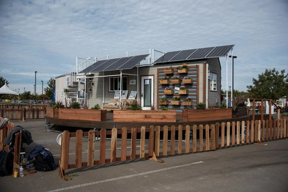 Solar Panels and Wall Garden - rEvolve by Santa Clara University