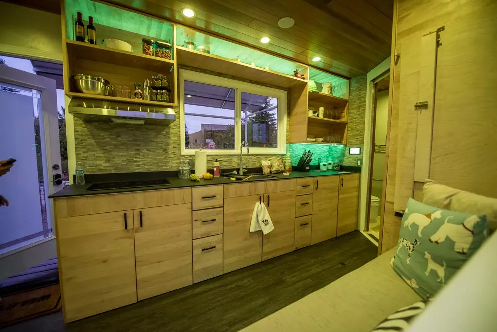 Tiny House Kitchen with Electric Cooktop - rEvolve by Santa Clara University