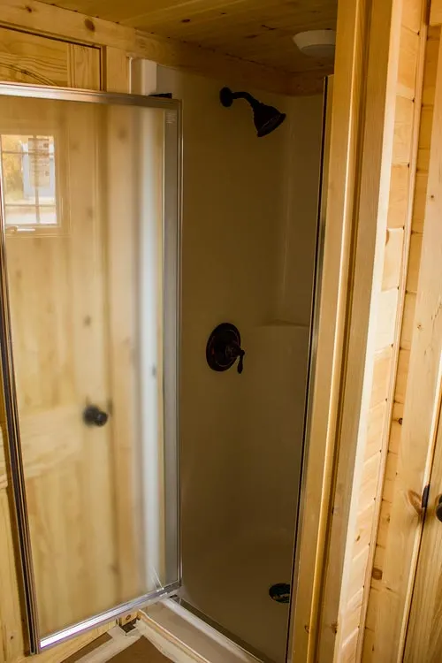 Shower Stall - Tiny House by Rollin Cabins